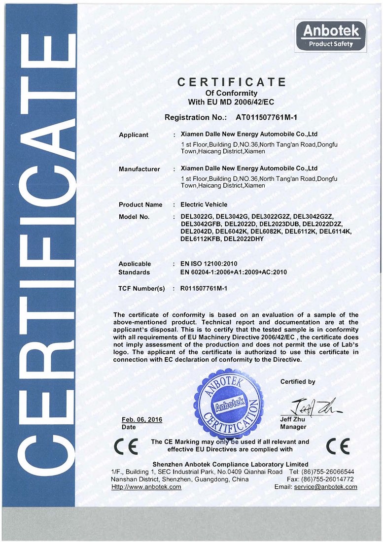 CE Certificate